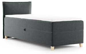 Boxspringbett Einzelbett Martines Mini Grau - Breite: 90 cm