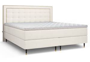 Boxspringbett Adore Bonellfederkern Creme - Breite: 160 cm