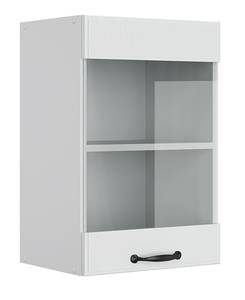 Küchenschrank Glas R-Line 36565 Schneeweiß - Weiß