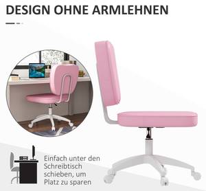 Bürostuhl 921-687V00PK Pink - Kunstleder - 59 x 92 x 46 cm