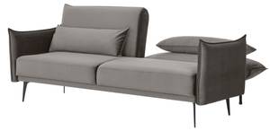 Sofa 3-Sitzer Oxnard Grau - Textil - 207 x 88 x 86 cm