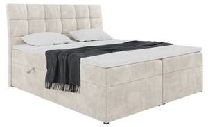 Boxspringbett Drago Creme - Breite: 180 cm - H3