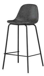 Tabouret de bar Henrik (Lot de 2) Noir