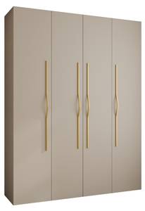 Drehtürenschrank Como 2 Beige - Gold - Hellgrau - 190 x 40 cm