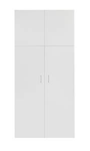 Schrank mit 2 Türen ML-DESIGN Weiß Weiß - Holzwerkstoff - 80 x 37 x 183 cm