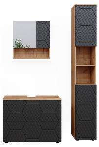 Badmöbel Set Irma 47178 Braun - Holzwerkstoff - 80 x 58 x 41 cm