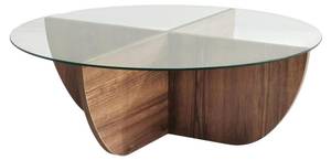 Table basse AYSUN Marron - Bois manufacturé - 90 x 30 x 90 cm