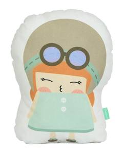 Aviator girl Coussin 40x30 cm Textile - 1 x 30 x 30 cm