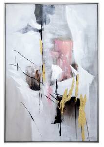 Gerahmtes Acrylbild Neue Perspektive Weiß - Massivholz - Textil - 82 x 122 x 5 cm