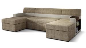 Ecksofa MARKO Beige - Ecru - Ecke davorstehend rechts