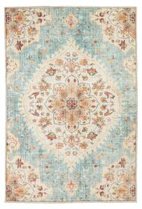 Vintage Gartenteppich Santo Mandala Hellblau - 80 x 150 cm