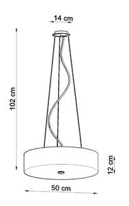 Pendelleuchte Skala Weiß - Durchmesser: 50 cm