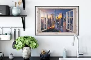 Poster 60x40 Ansicht - New York - Kunststoff - 60 x 40 x 13 cm