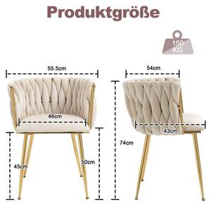 Einzelsessel Mercury Ⅴ 2er-Set Beige