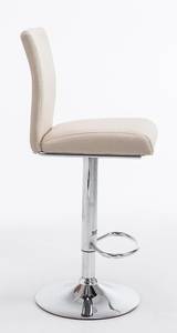 Tabouret de bar Köln Lot de 2 Blanc crème