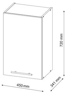 Badschrank Fame-Line 43426 Weiß - Holzwerkstoff - 45 x 72 x 35 cm