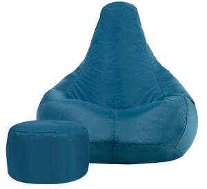 Recliner Gaming Sitzsack + Hocker Nachtblau