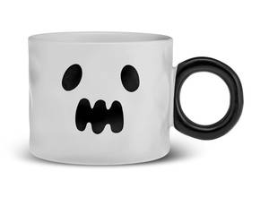 Tasse Ghost Schwarz - Weiß - Porzellan - 10 x 10 x 10 cm