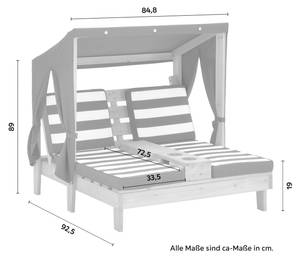 Kinder-Gartenset DAISY 85 x 89 x 93 cm