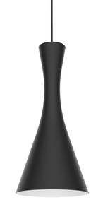 Pendelleuchte Jaqueline Schwarz - Durchmesser Lampenschirm: 20 cm