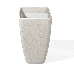 Cache-pot d'extérieur BARIS Beige - Crème - Diamètre : 27 cm - Lot de 2