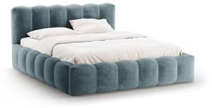 Bett mit Box und Kopfteil LUPINE Blau