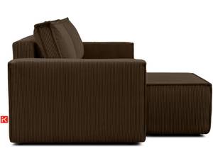 NAPI Universal-Ecksofa Dunkelbraun - Breite: 262 cm