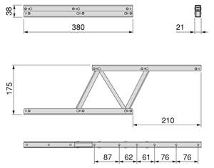 Hebemechanismen für Couchtisch 2er-Set Tiefe: 39 cm