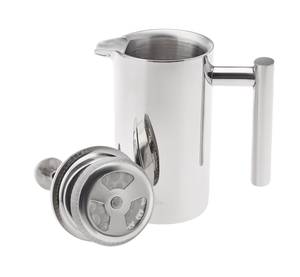 Kaffeebereiter Double Wall Silber