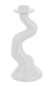 Bougeoir Organic Swirl Blanc