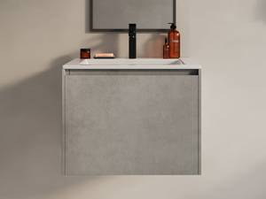 Meuble simple vasque SOSTHENE Gris - Profondeur : 60 cm