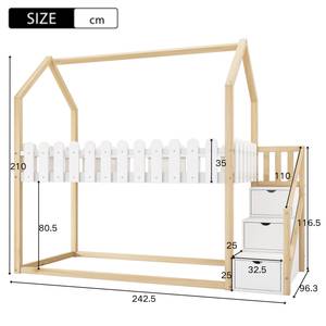 Etagenbett SafeZoom Ⅱ Beige - Weiß