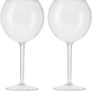 Gin-Tonic-Glas Miss Liza 2er Set Naturfaser - 2 x 22 x 8 cm