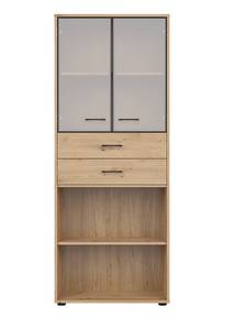 Highboard Space Office Braun - Holzwerkstoff - 80 x 203 x 38 cm