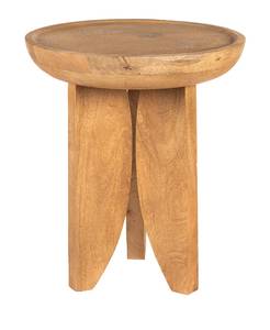 Table d'appoint Jepara Marron - En partie en bois massif - 45 x 50 x 45 cm