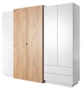 Kleiderschrank 3D WR230 4D2D1 Gold - Holzwerkstoff - Kunststoff - 230 x 202 x 52 cm