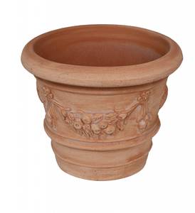 Blumentopf TOSCANA Braun - Keramik - Stein - 30 x 25 x 30 cm