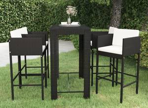 Garten-Bar-Set (5-teilig) 3012235 Schwarz