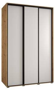 ARMOIRE À PORTES COULISSANTES DAVOS 1 Imitation chêne - Blanc - Largeur : 160 cm