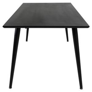 Table à manger DIPP DT90 Noir - Bois manufacturé - Textile - 90 x 76 x 180 cm