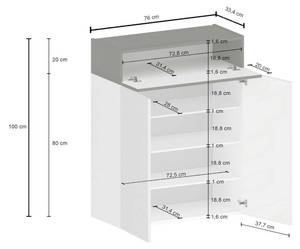 Schuhschrank Dcangian Weiß