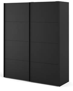 Armoire à portes coulissantes Veto B183 Noir - Noir brillant