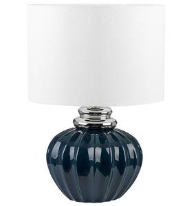 Lampe de table NERIS Bleu - Crème - Blanc