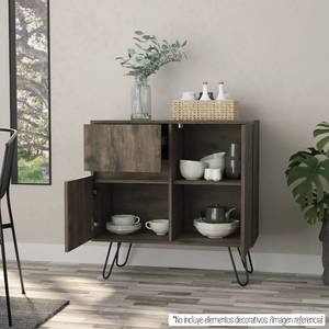 Commode Z80 Marron - Bois manufacturé - 80 x 80 x 35 cm