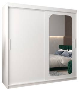 Armoire à portes coulissantes promo t2 Blanc - Largeur : 200 cm - 2 porte