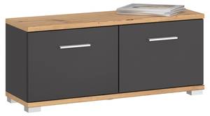 Sitzbank BILBAO Grau - Holzwerkstoff - 90 x 40 x 34 cm