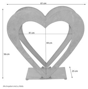 Herzregal 2290 Rotbraun - 61 x 56 x 25 cm