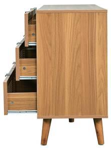 Sideboard Coeus Ⅶ Braun - Holzwerkstoff - Metall - Massivholz - Holzart/Dekor - 40 x 77 x 120 cm