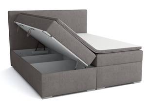 Boxspringbett Doppelbett Ennis Grau - Breite: 180 cm