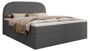 Boxspringbett ZEN mit Bettkasten Dunkelgrau - Breite: 160 cm - H2